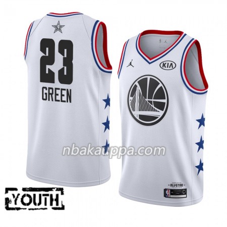 Golden State Warriors Draymond Green 23 2019 Kaikki tähti Jordan Brand Valkoinen Pelipaidat Swingman - Lasten
